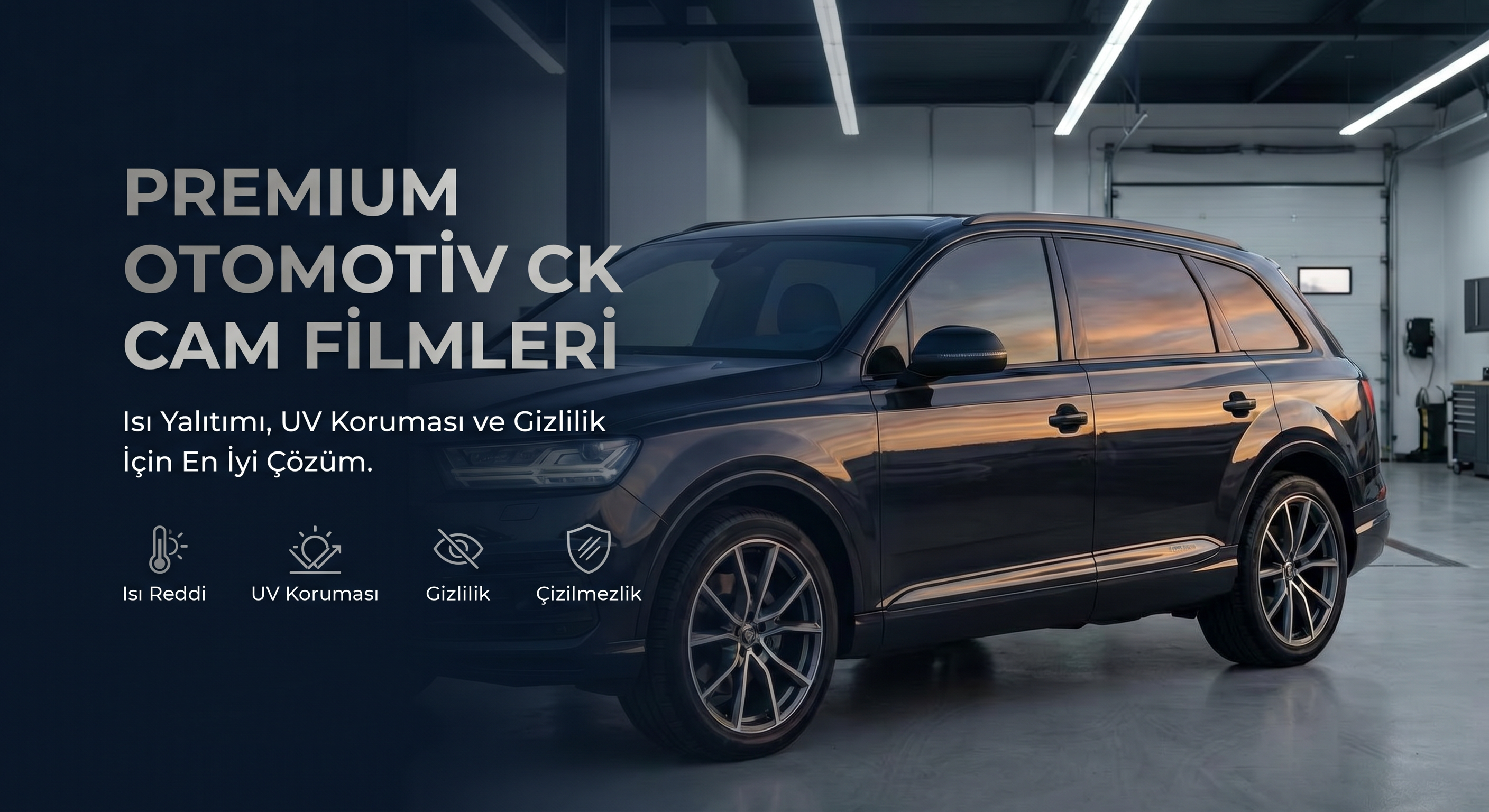 Otomotiv cam filmi - ısı, UV, gizlilik